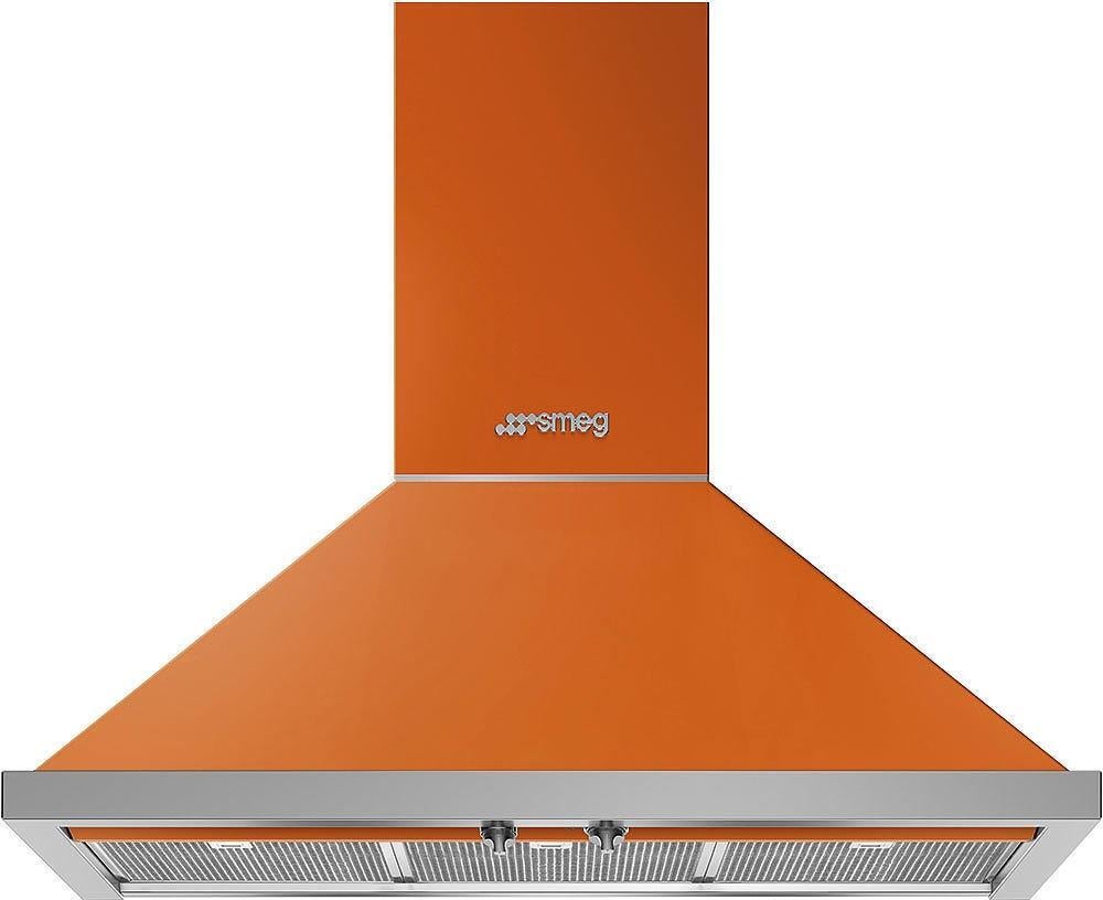 Smeg KPF36UOR Portofino Series 36 Inch Wall Mount Ducted Hood