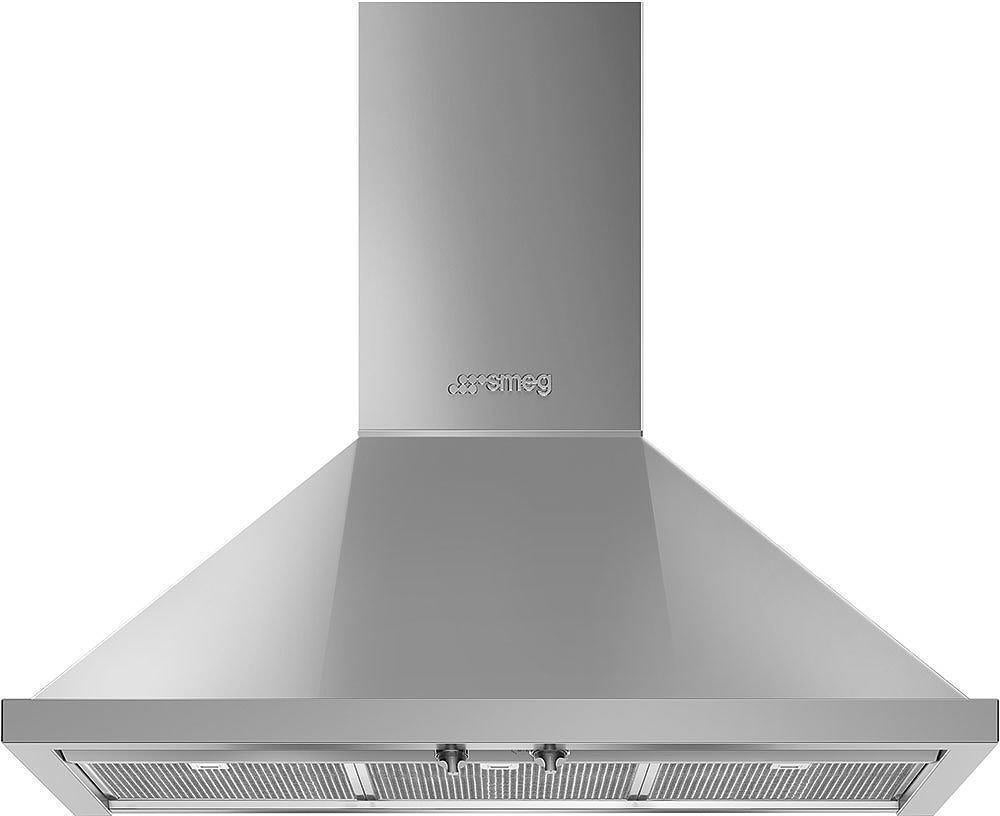 Smeg KPF36UX Portofino Series 36 Inch Wall Mount Ducted Hood