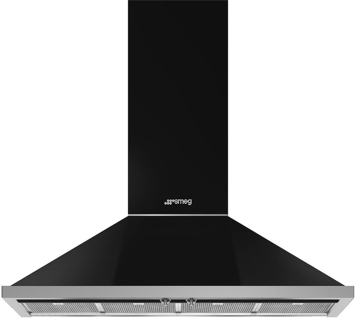 Smeg KPF48UBL Portofino Series 48 Inch Pro Style Wall Mount Ducted Hood