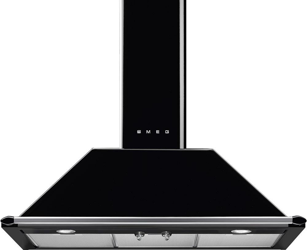 Smeg KTU36BL Victoria Series 36 Inch Wall Mount Convertible Hood