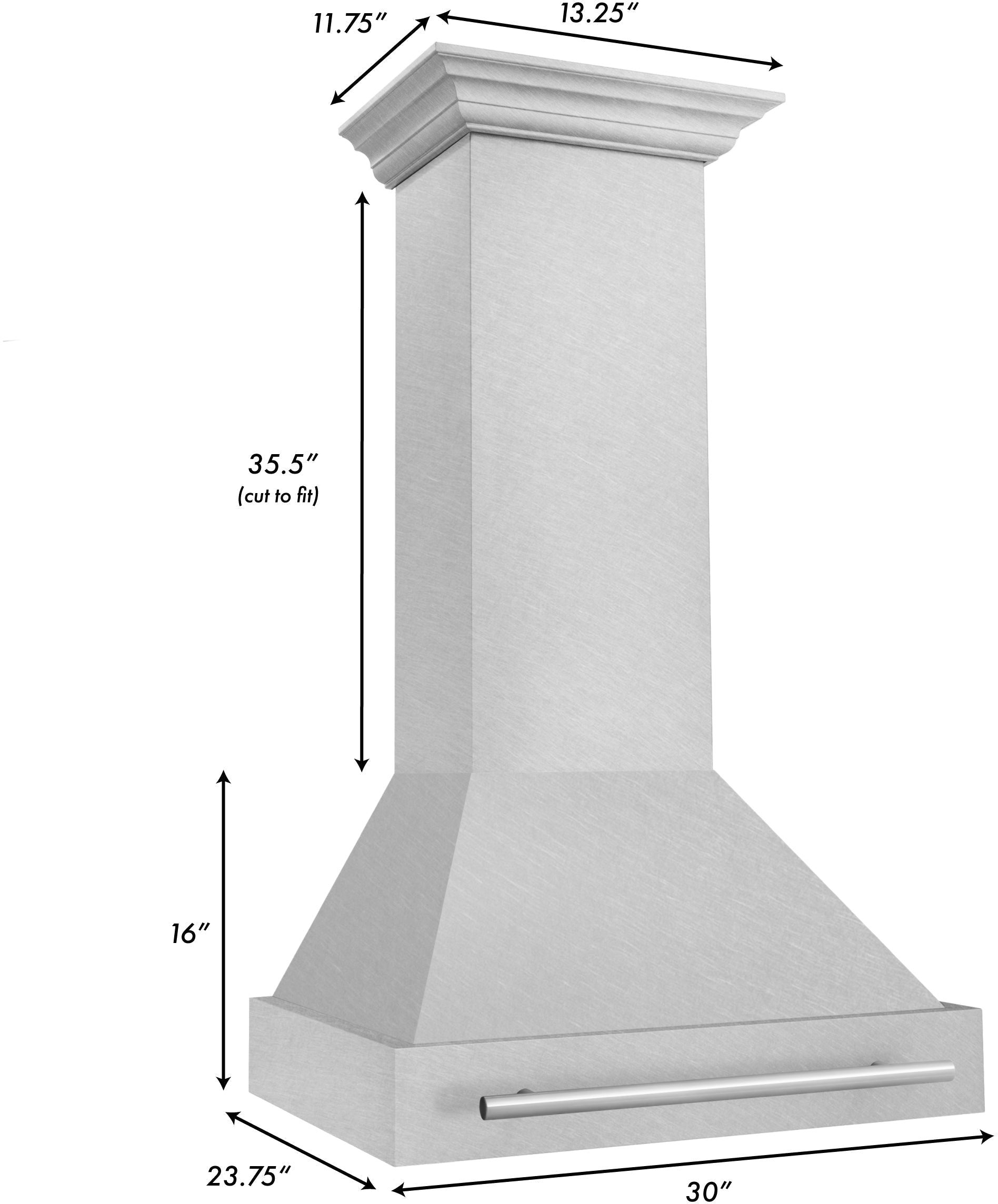 Z Line ZLINE 8654SNXWM30 30 Inch Wall Mount Ducted Hood