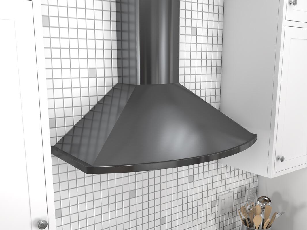 Zephyr ZSAM90FBS 36 Inch Wall Mount Convertible Hood