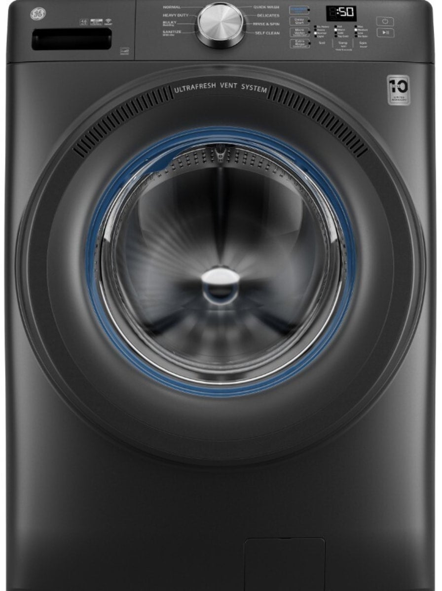 GE GFW350SPYDS 28 Inch Smart Front Load Washer Carbon Graphite