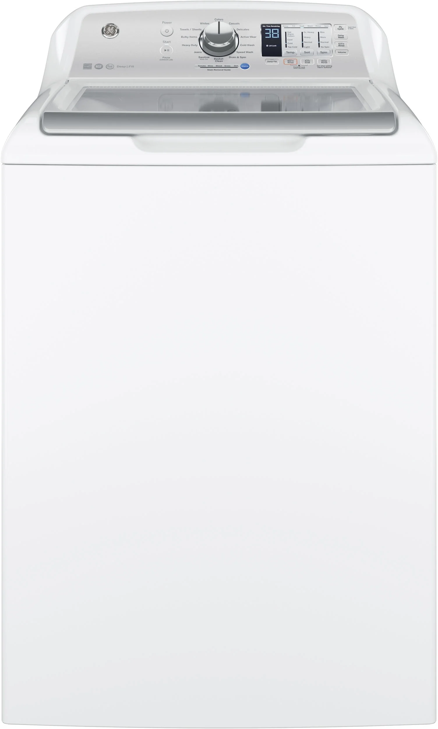 GE 4.5 Cu. Ft. White Top Load Washer - Energy Star