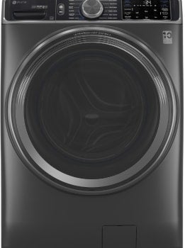 GE 28 Inch Smart Front Load Washer With 5.50 Cu Ft Capacity, Ultra Fresh Vent System, Microban Antimicrobial Technology, Smart Wash & Rinse, Adaptive Smart Dispense, 1 Step Wash And Dry And Energy Star Certified: Black
