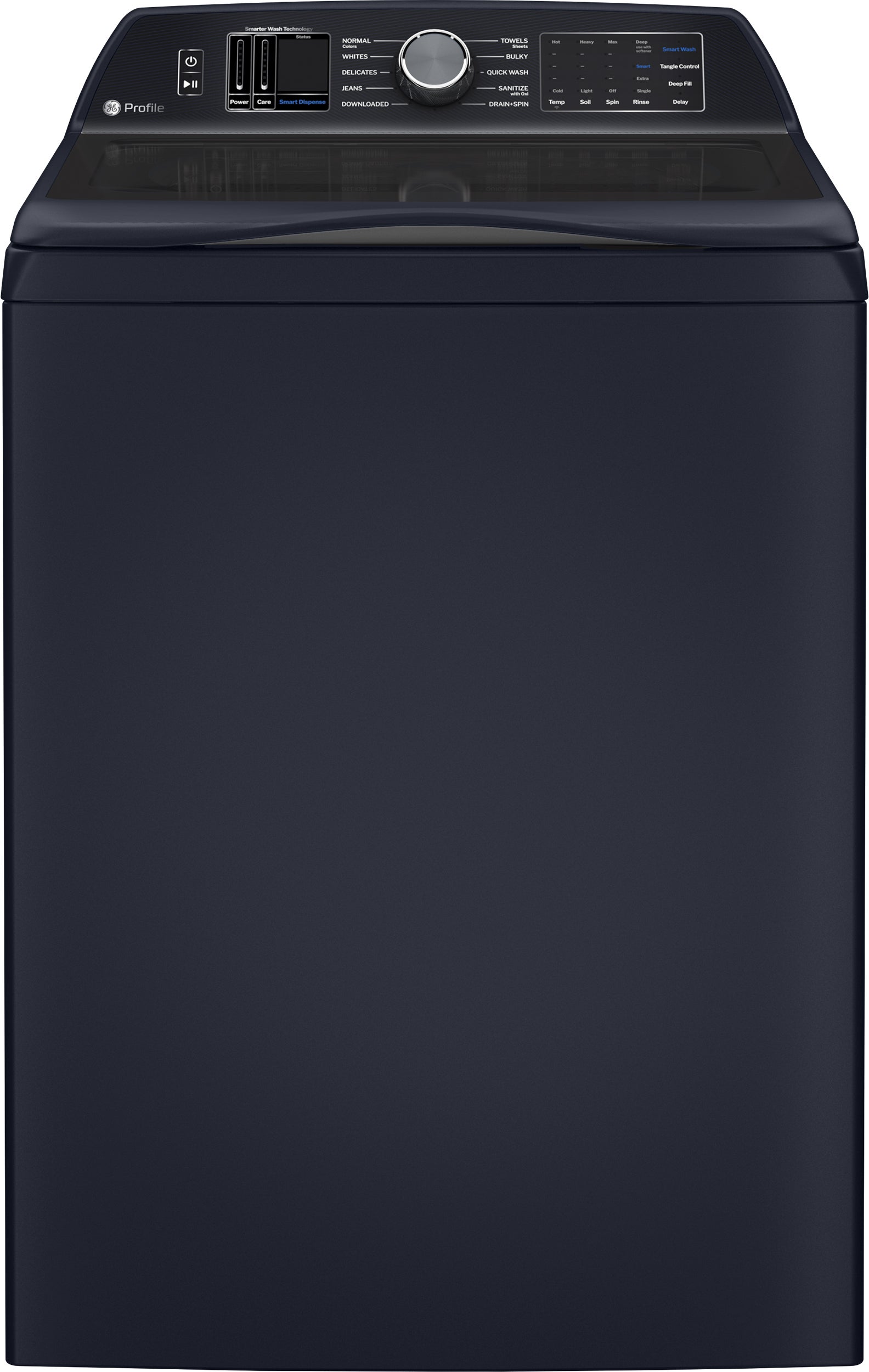 GE 28 Inch Top Load Washer With 5.4 Cu. Ft., Infusor, Adaptive Smartdispense, Smart Wash & Smart Rinse, Smarter Wash Technology, Flexdispense, Power Pre-Wash, Microban Antimicrobial Technology, Quiet Wash, Smarthq And Energy Star Qualified: Royal Sapphire