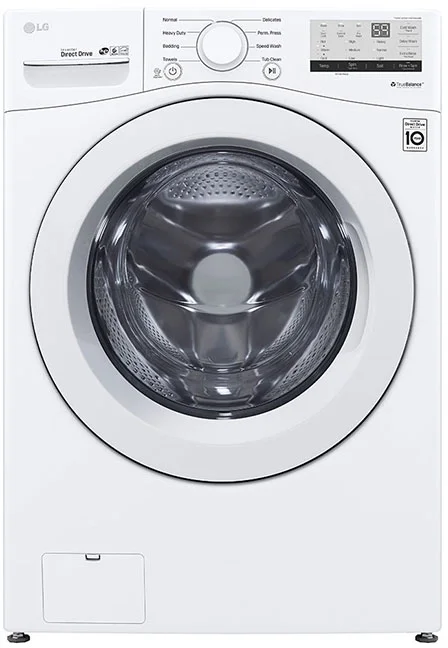 LG 4.5 cu.ft. White Electric Ultra Large Front Load Washer
