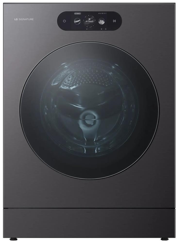 LG WM9901HBA 5.8 cu. ft. Mega Capacity Smart Front Load Washer Black Steel