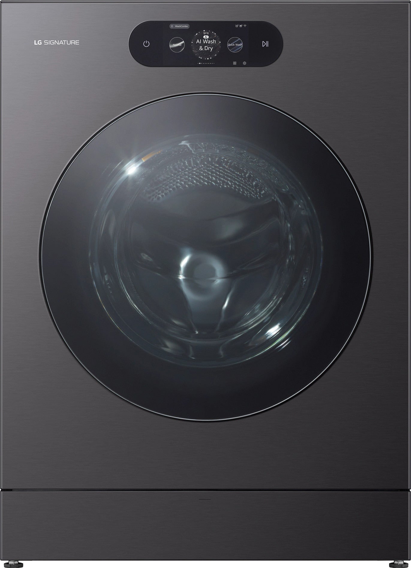 LG WM9998HBA Front Load (Tumble) Washer: Black Black Steel