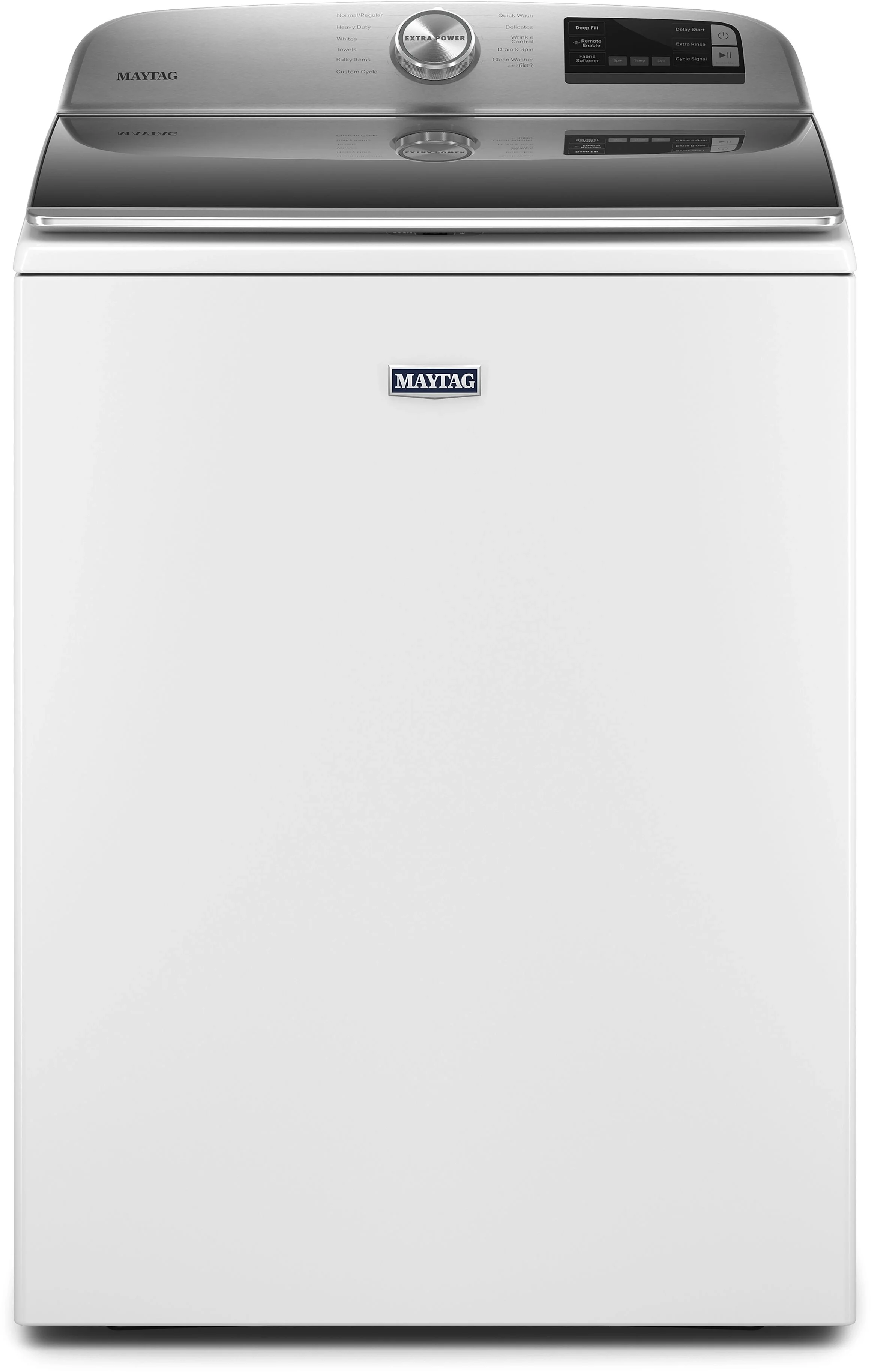 Maytag 4.7 cu.ft. White Top Load Washer with Extra Power Button