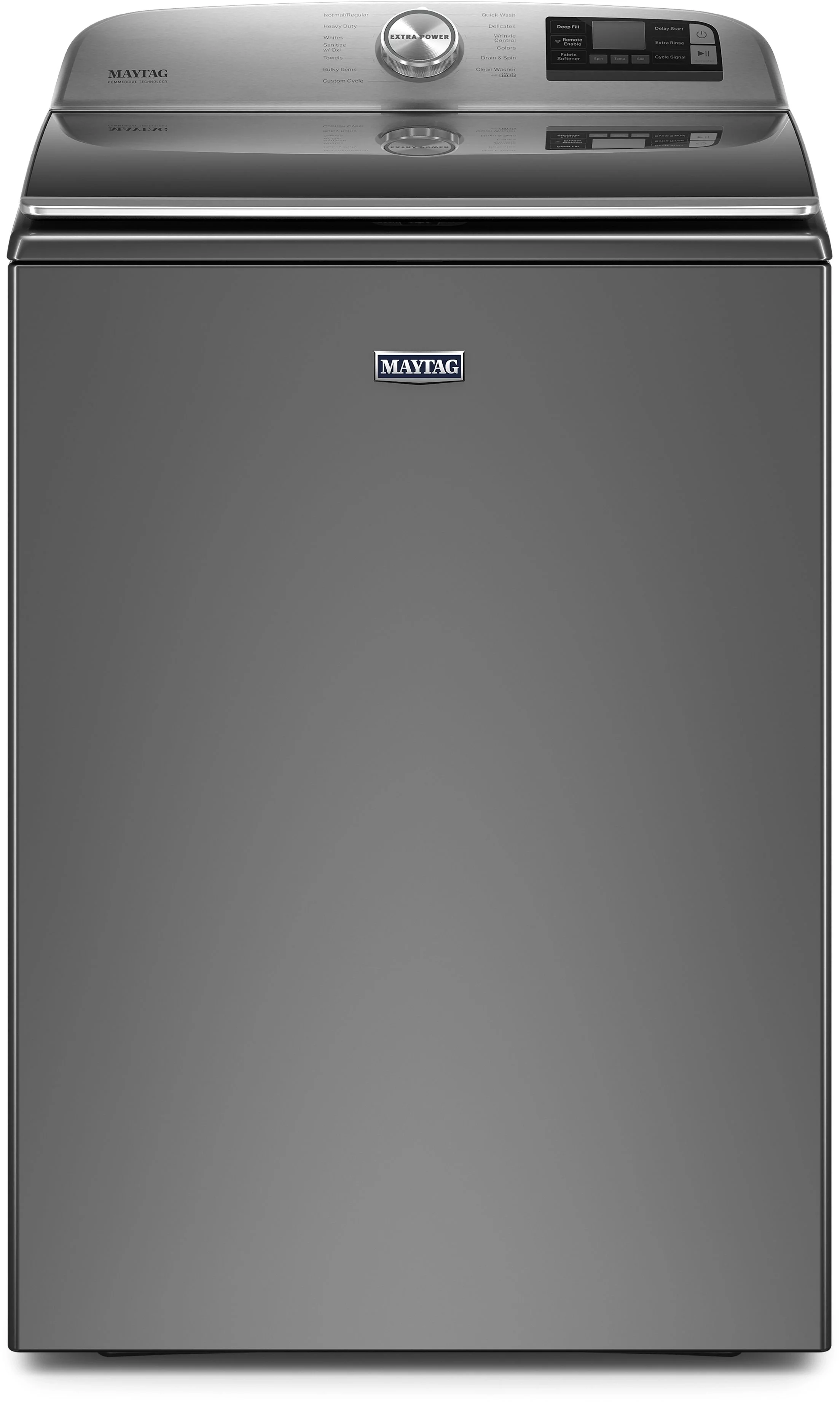 Maytag 5.2 cu.ft. Metallic Slate Top Load Washer with Sanitize - Energy Star