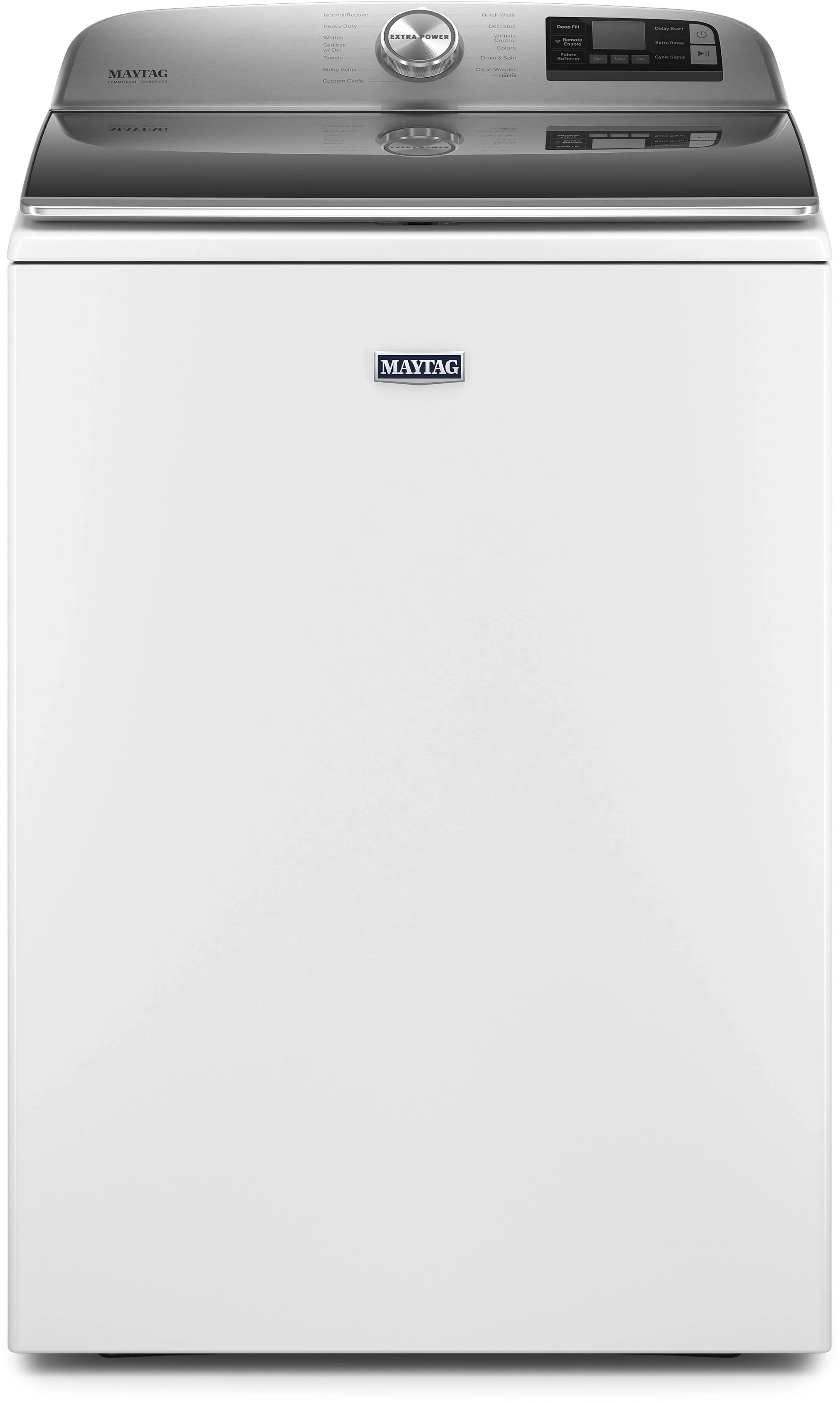 Maytag 5.3 cu.ft. White Top Load Electric Washer with Sanitize - Energy Star