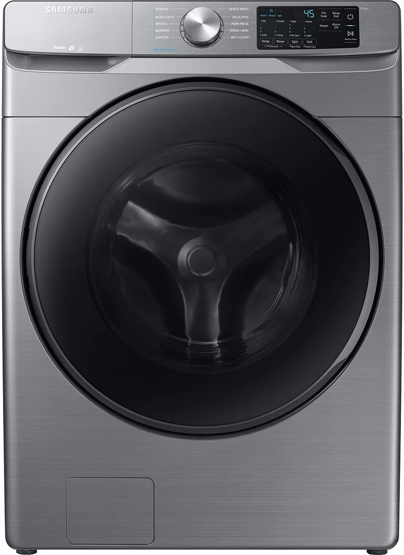 Samsung 27" 4.5 cu. ft. Platinum Stackable Front Load Washer with Steam Sanitize - Energy Star