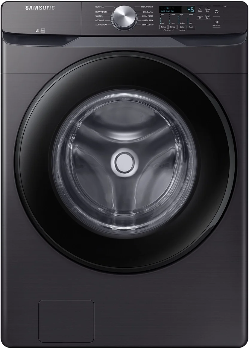 Samsung 27 Inch Front Load Washer with 4.5 cu. ft. Capacity in Black Stainless