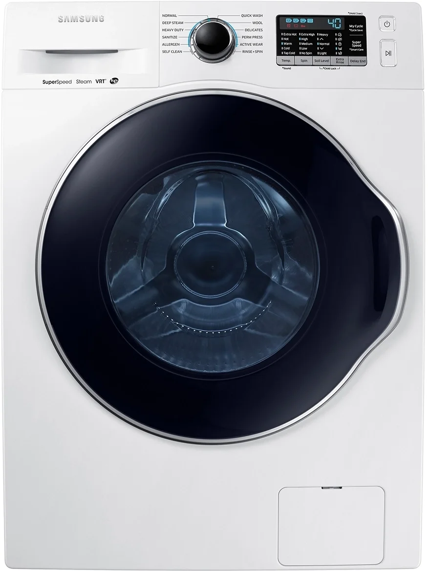 Samsung 2.2 Cu. Ft. White Stackable Front Load Washer with Steam Sanitize - Energy Star