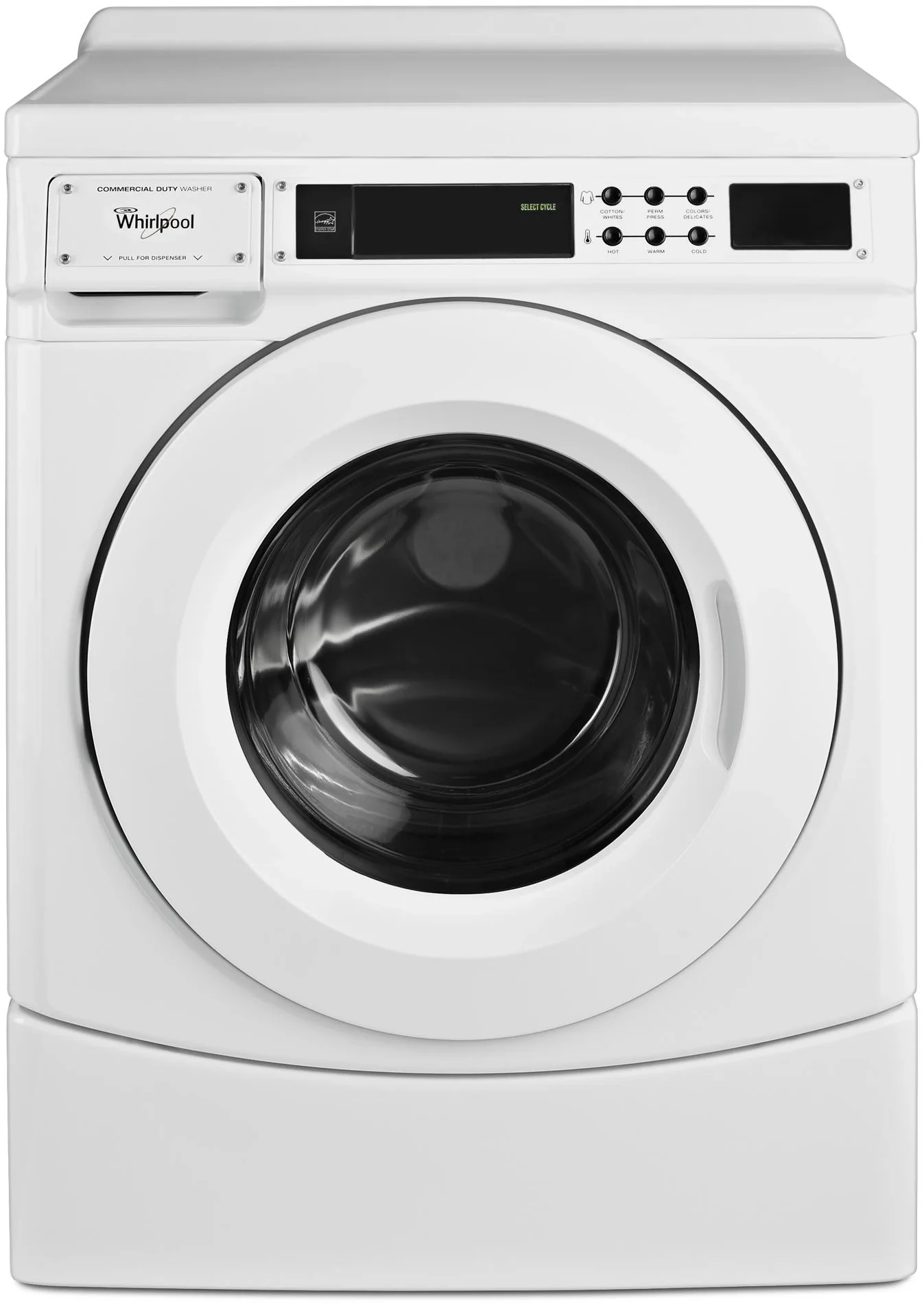 Whirlpool 27" White Commercial High-Efficiency Electric Front Load Washer - Energy Star