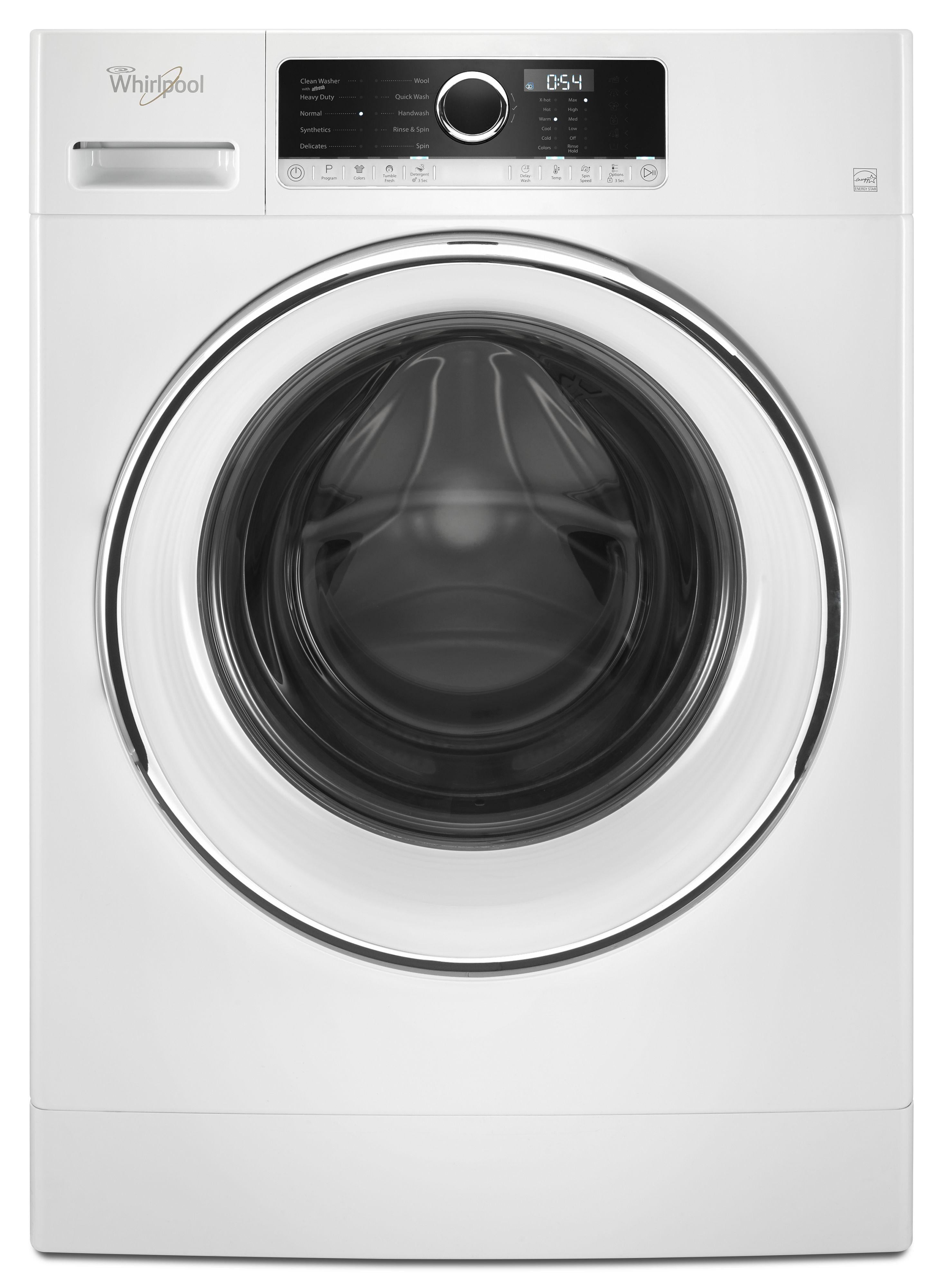 Whirlpool 24" 2.3 cu. ft. White Stackable Front Load Washer with Sanitize - Energy Star