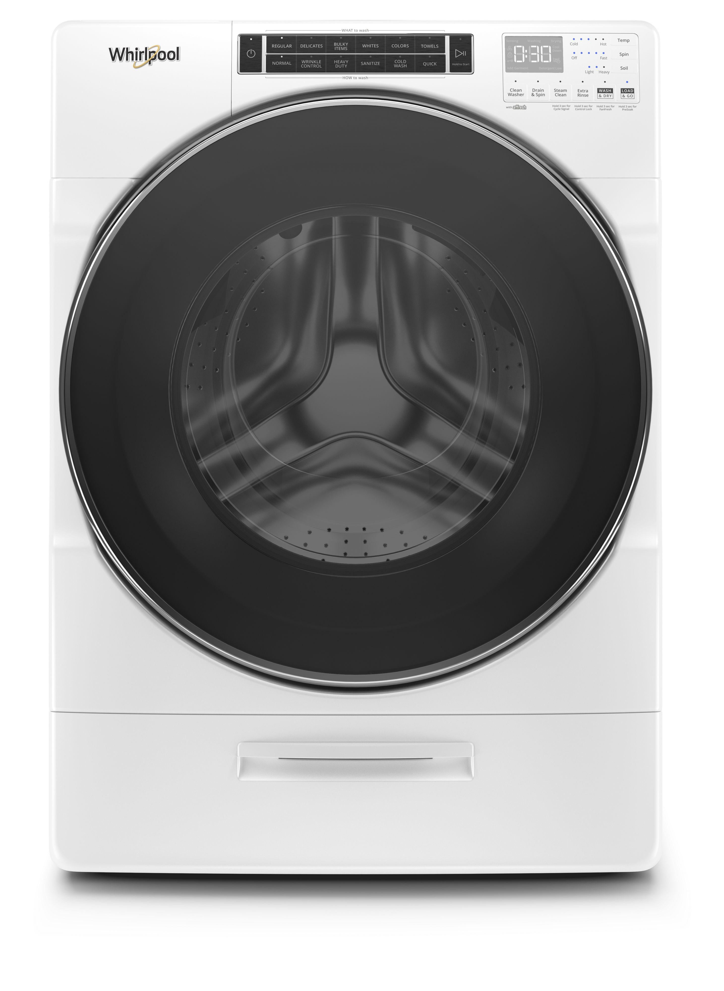 Whirlpool 5 cu. ft. White Stackable Front Load Washer with Sanitize