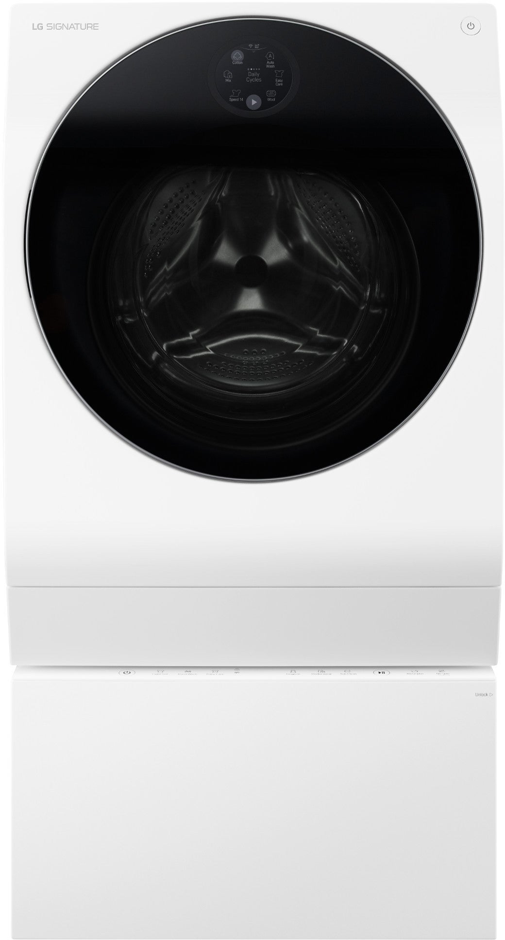 LG Signature LUWM101HWA 24 Inch White Washer/Dryer Combo with 2.8 cu. ft. Capacity