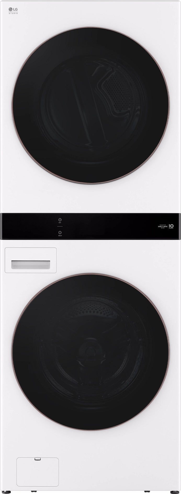 LG Studio SWWE50W4 WashTower Series 27 Inch Essence White Electric Laundry Center with 5 cu. ft. Washer Capacity