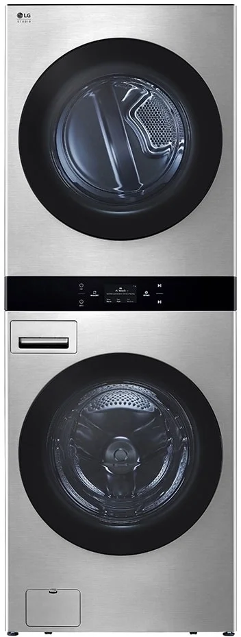 LG Studio SWWG50N3 WashTower Series Noble Steel Gas Laundry Center with 5 cu. ft. Washer Capacity