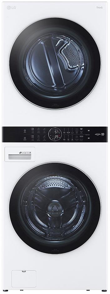 LG 27 inch White WashTower Laundry Center with 4.5 cu. ft. Washer and 7.4 cu. ft. Gas Dryer
