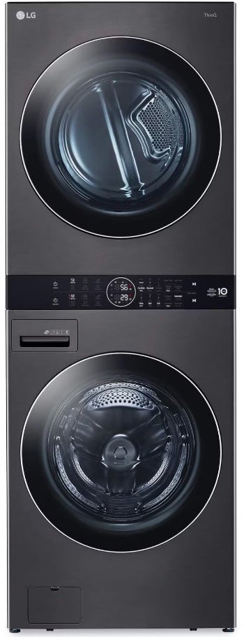 LG WKHC252HBA WashTower Series Black Steel Electric Laundry Center with 5 cu. ft. Washer Capacity