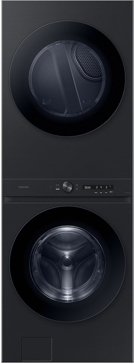 Samsung Bespoke AI Laundry Hub™ 4.6 cu. ft. Large Capacity Single Unit Washer with Flex Auto Dispense System and 7.6 cu. ft. Dryer : Brushed Black, Gas