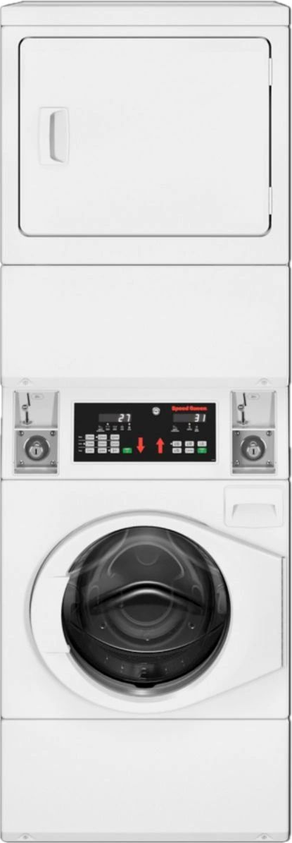 Speed Queen SV6001WE 27 Inch Commercial Laundry Washtower White