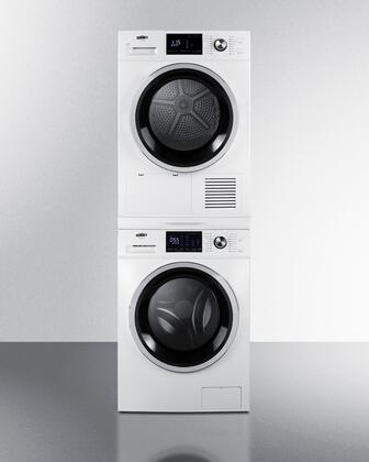 Summit LSWD24 Stacked Front Load Ventless Electric Laundry Pair Set