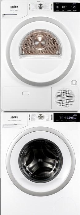 Summit 24 Inch Electric Laundry Center with 2.3 cu. ft. Washer Capacity