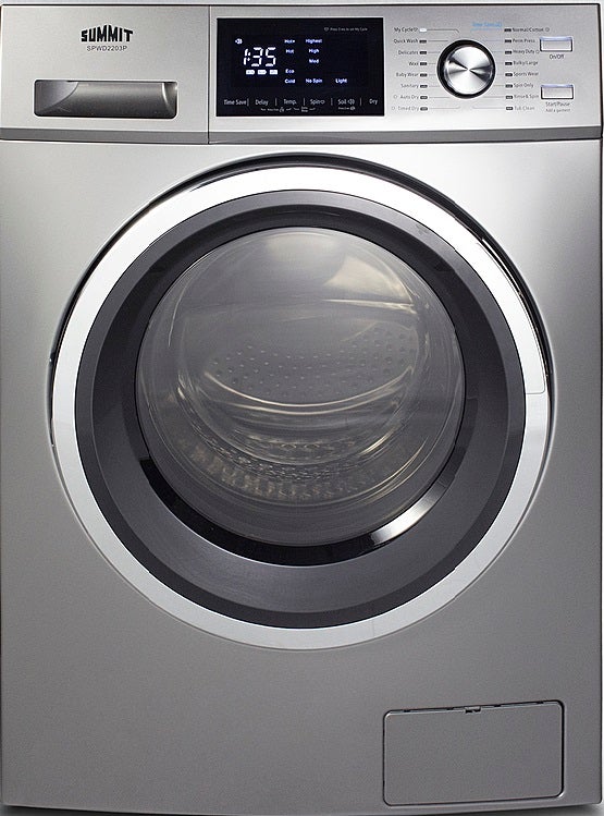 Summit SPWD2203P 24 Inch Platinum Washer/Dryer Combo with 2.7 cu. ft. Capacity