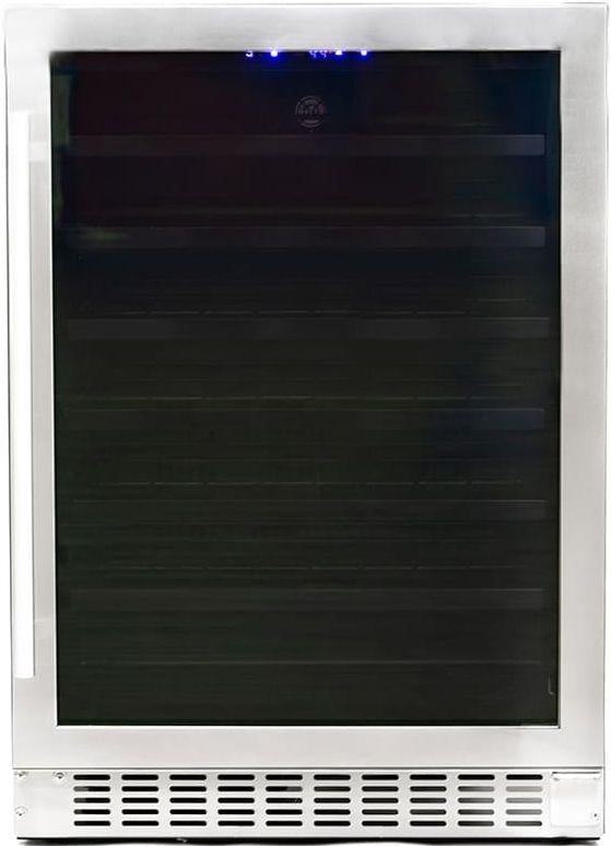 Azure A224WCS  24 Inch Stainless Steel Built-In and Freestanding Wine Cooler