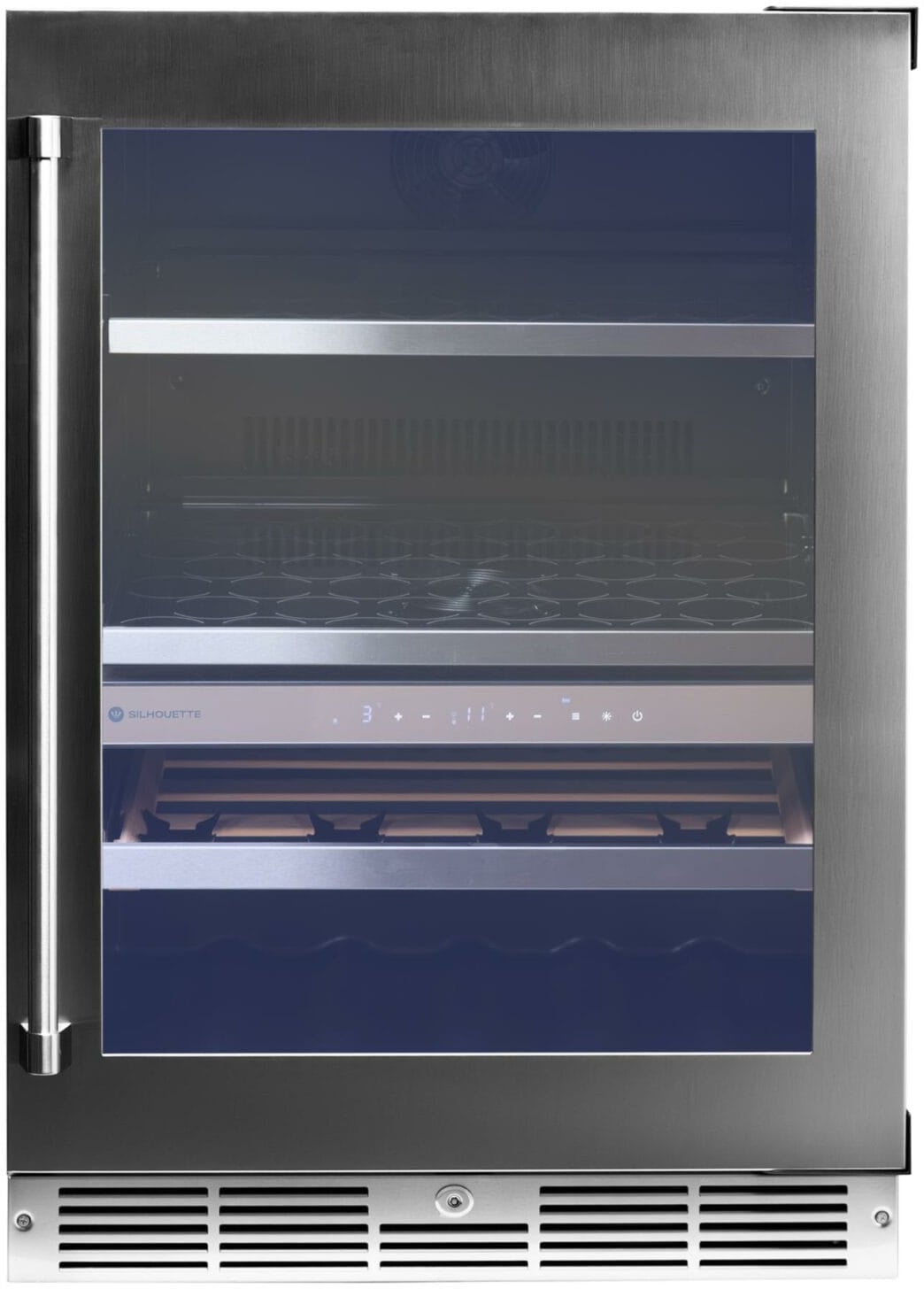 Danby Silhouette Pro 24 Inch Under Counter Wine And Beverage Center: Stainless Steel