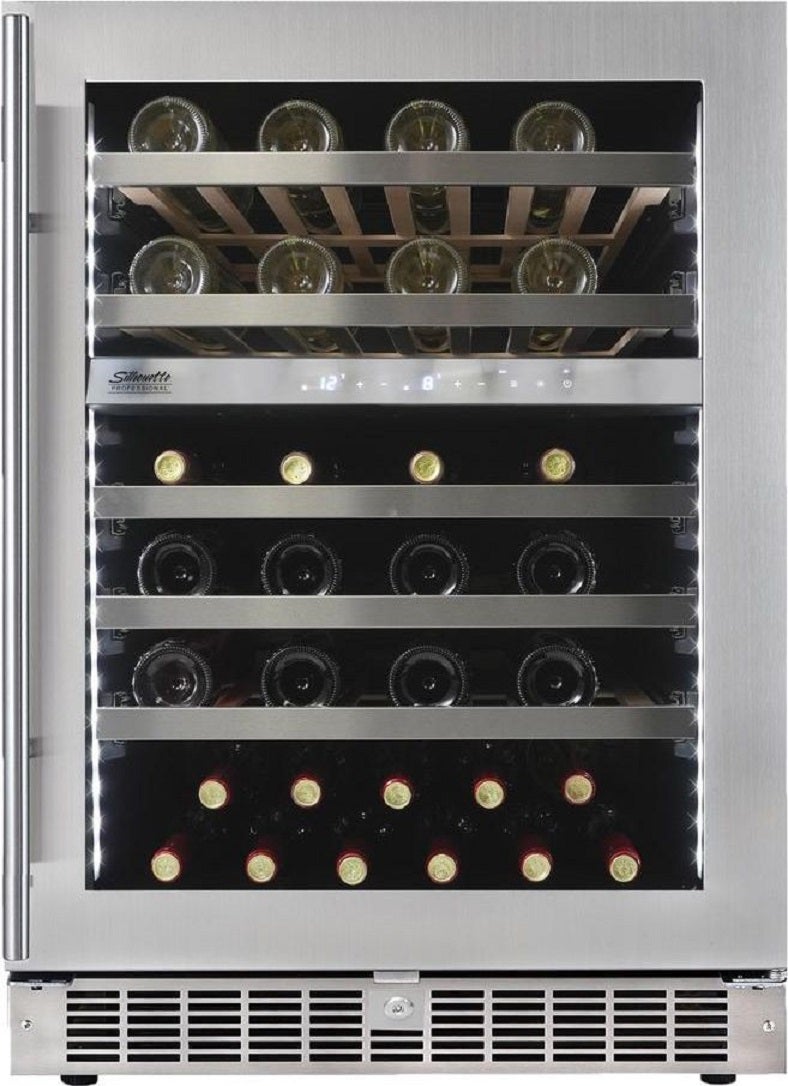 Danby SPRWC053D1SS Silhouette Series 24 Inch Stainless Steel Built-In and Freestanding Wine Cooler