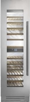 Fulgor Milano F7SWC24S1L 24 Inch Built In Column Wine Reserve Dual Zone: Stainless Steel Left Stainless Steel
