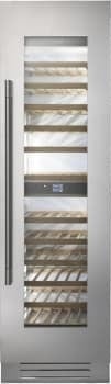Fulgor Milano F7SWC24S1R 24 Inch Built In Column Wine Reserve Dual Zone: Stainless Steel Right Stainless Steel