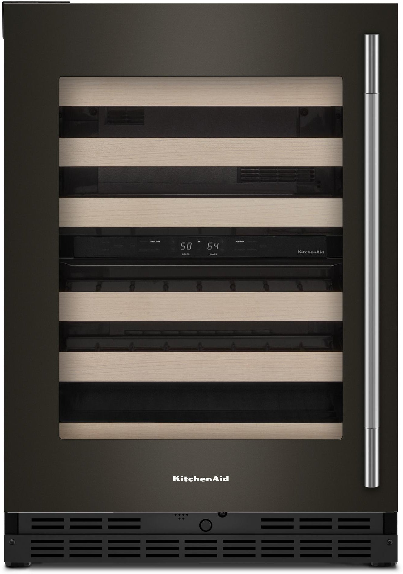 KitchenAid KUWL524SBE 24 Inch Undercounter Wine Cellar Black Ore