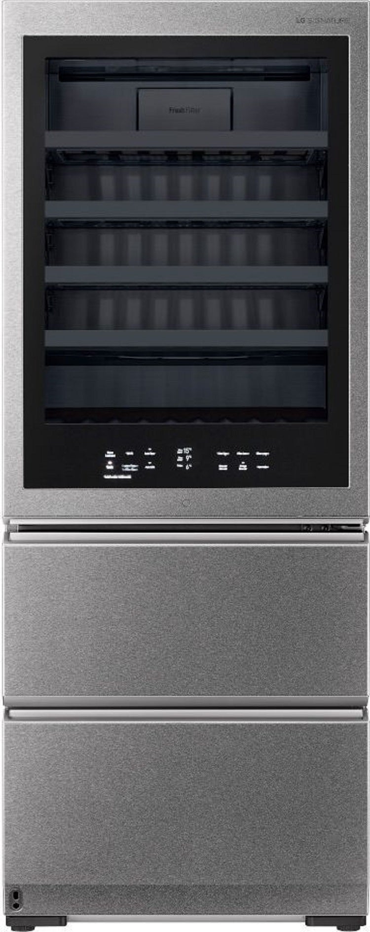 LG Signature URETC1408N 28 Inch Textured Steel Freestanding Wine Cooler