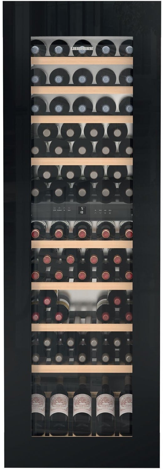 Liebherr HWGB8300 24 Inch Black Glass Built-In Wine Cooler
