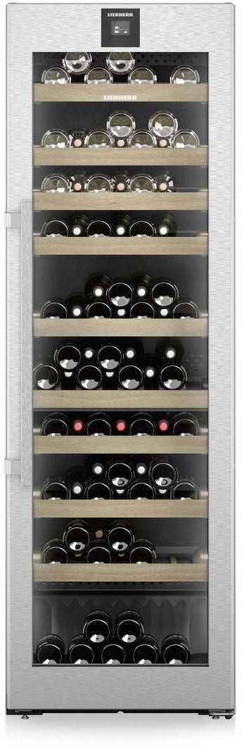 Liebherr W5270 24 Inch Freestanding Wine Storage, Dual Zone: Stainless Stainless Steel