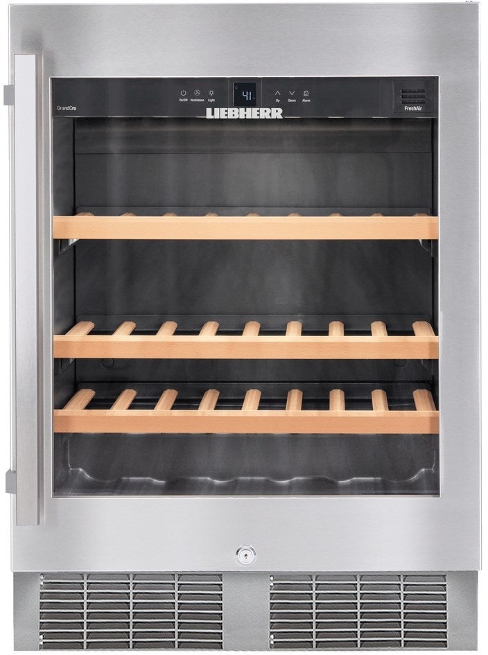 Liebherr WU4500 24 Inch Stainless Steel Built-In Wine Cooler