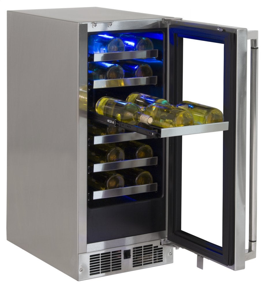 Lynx LM15WINER Professional Series 15 Inch Stainless Steel Built-In Wine Cooler