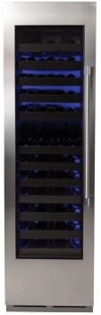 Perlick CR24W24LL 24 Inch Column Wine, Single Zone, Glass Overlay Ready: Panel Ready, Panel Ready