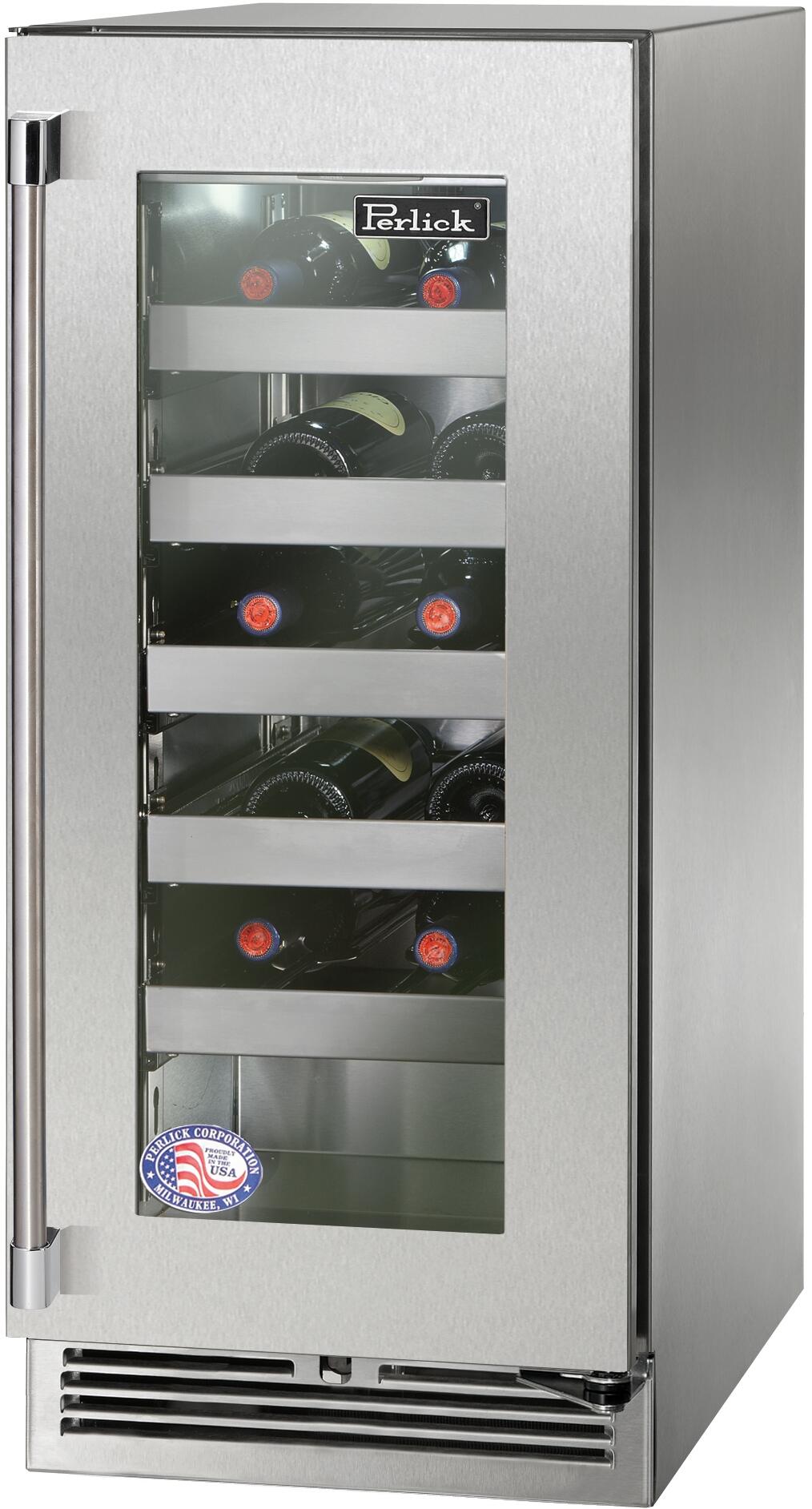 Perlick HP15WM43R  Signature Series 15 Inch Built-In Wine Cooler