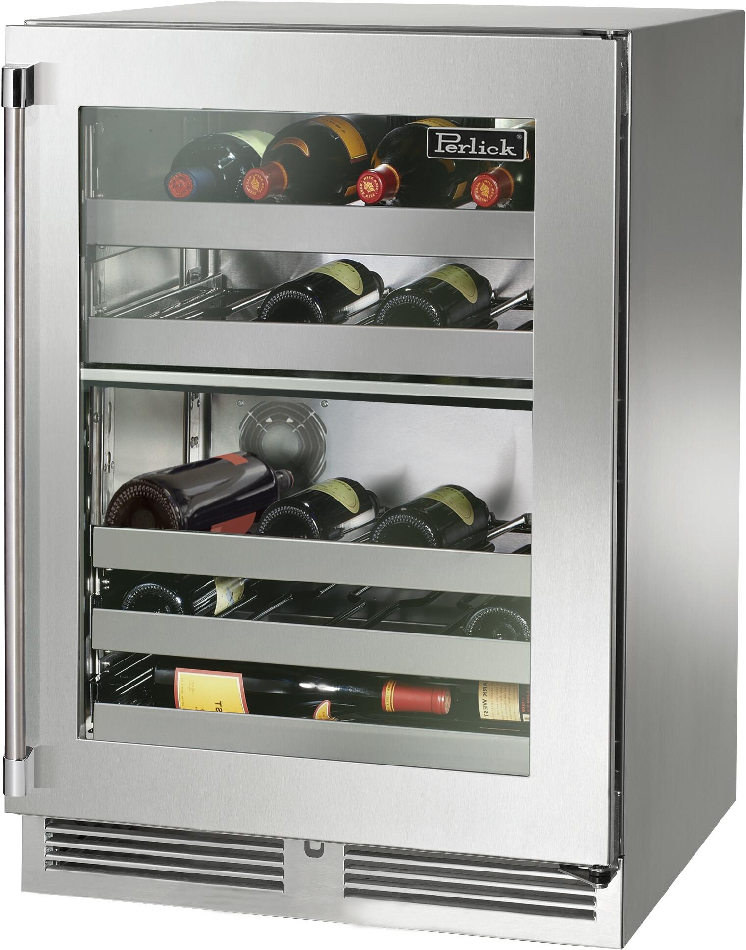 Perlick HP24DM43R  Signature Series 24 Inch Built-In Wine Cooler