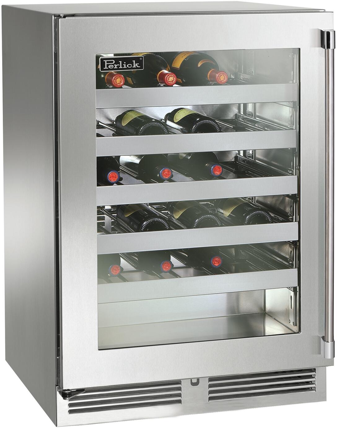Perlick HP24WM43LL  Signature Series 24 Inch Built-In Wine Cooler