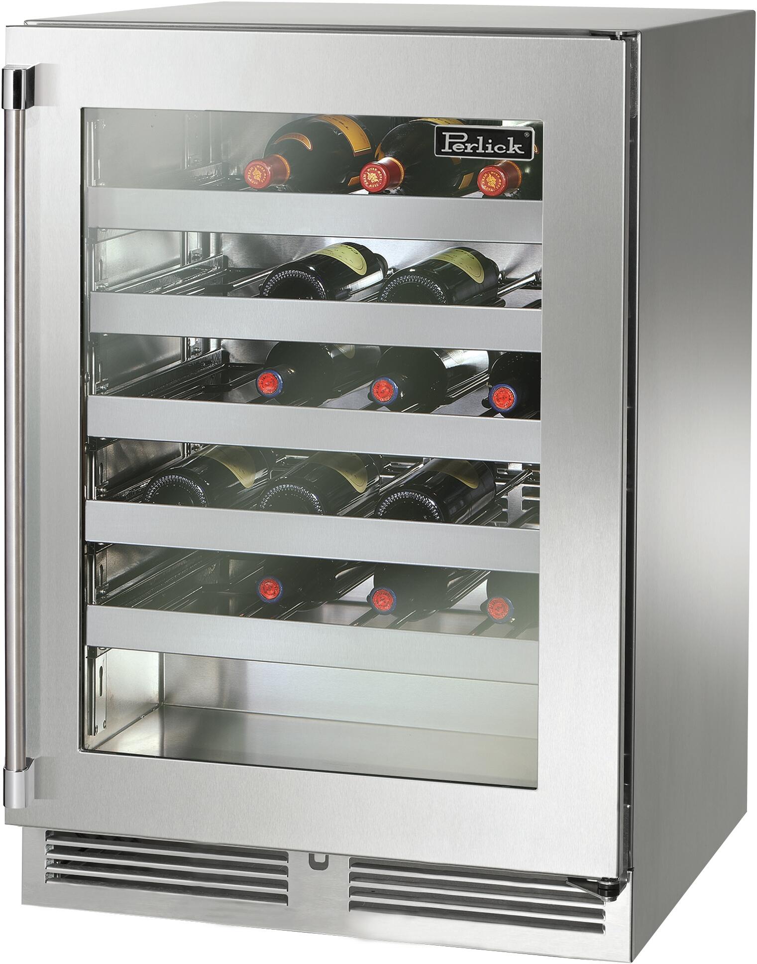 Perlick HP24WM43RL  Signature Series 24 Inch Built-In Wine Cooler
