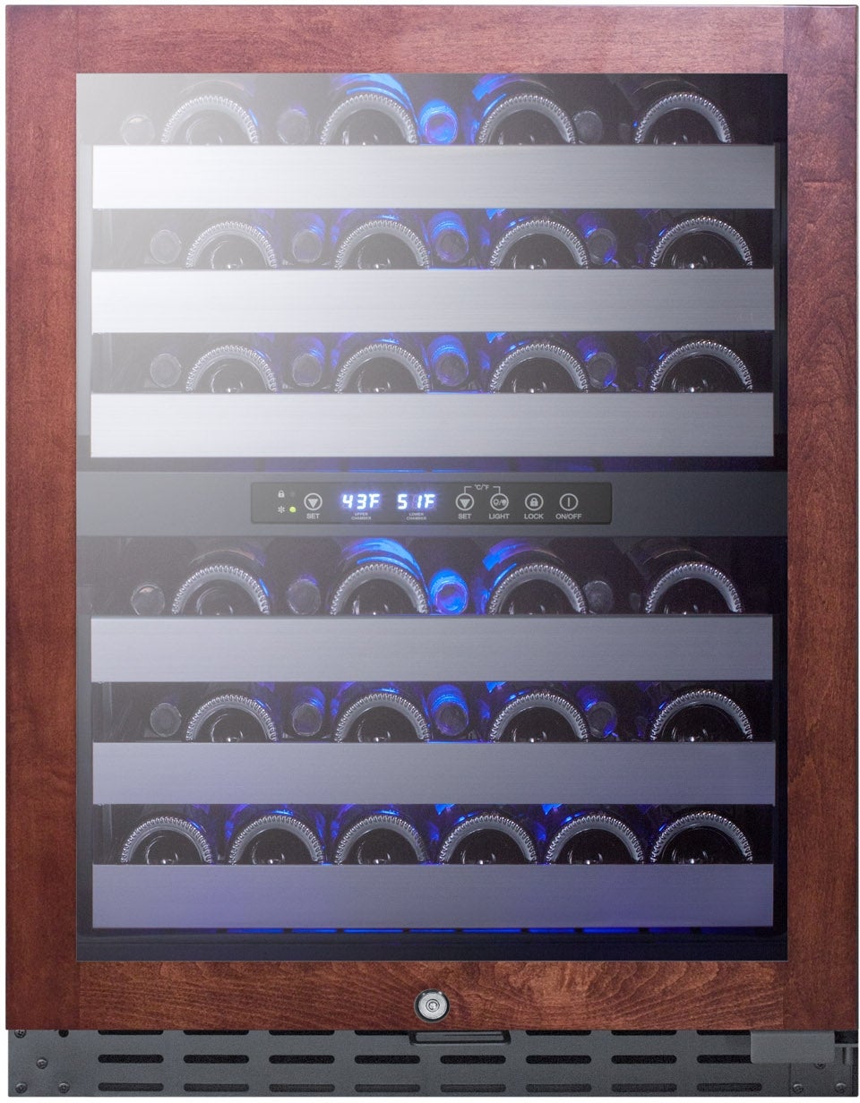 Summit ALWC532PNR 24 Inch Panel Ready Built-In and Freestanding Wine Cooler