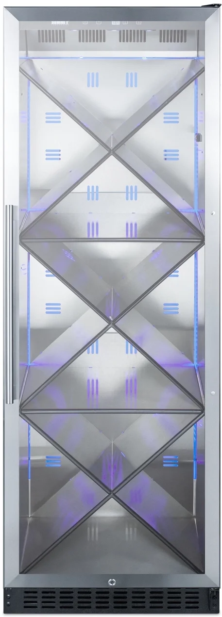 Summit SCR1401XCSS 24 Inch Stainless Steel Freestanding Wine Cooler